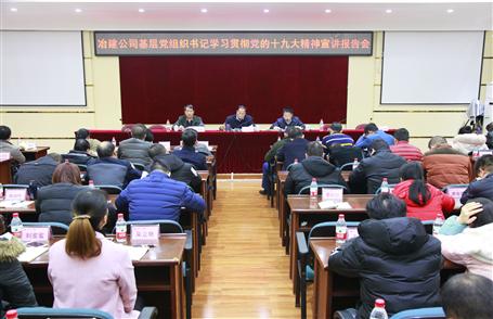 公司基層黨組織書記學(xué)習(xí)貫徹黨的十九大精神宣講報(bào)告會