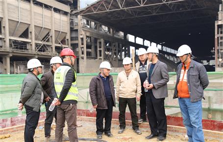 唐峰、何勇到魚峰水泥技改項(xiàng)目調(diào)研指導(dǎo)